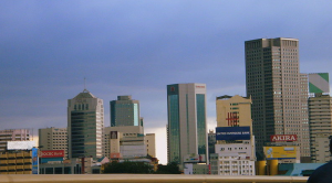 Skyline of the Malaysian city Johor Baru, where a man has been sentenced to death for trafficking marijuana.